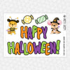 Hundred Acre Halloween Static Cling Set