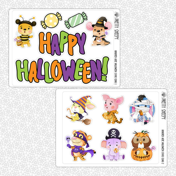 Hundred Acre Halloween Static Cling Set