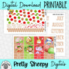 Hundred Acre Holiday Printable Planner Stickers PNG Digital Download Monthly Kit
