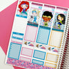 Fitness Princesses Weekly Planner Stickers Collection