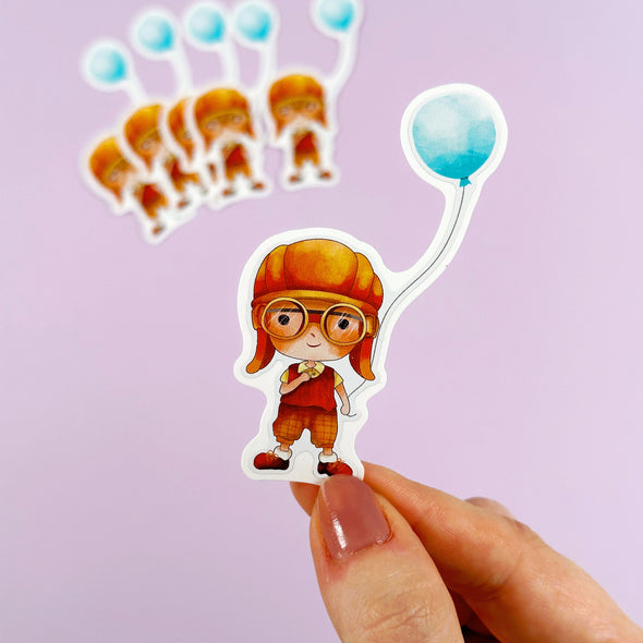 Young Carl Up Balloon Easy Peel Premium Vinyl Die Cut Sticker