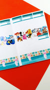 Big Blue World Weekly Planner Stickers Collection