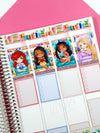 Bookworm Princesses Weekly Planner Stickers Collection