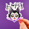 Sugar Skull Maleficent Easy Peel Premium Vinyl Die Cut Sticker