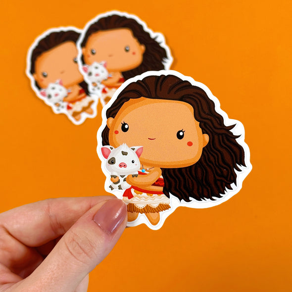 Moana Easy Peel Premium Vinyl Die Cut Sticker