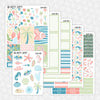 Island Vibes Printable Planner Stickers PNG Digital Download Weekly Vertical Kit