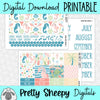 Island Vibes Printable Planner Stickers PNG Digital Download Monthly Kit