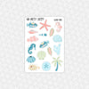 Island Vibes Weekly Planner Stickers Collection