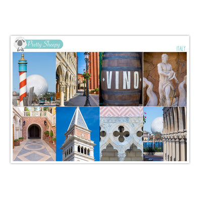 Italy World Showcase Full Box Stickers