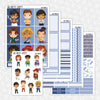 Just Princes Printable Planner Stickers PNG Digital Download Weekly Vertical Kit