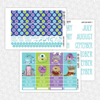 Laugh Floor Monthly Kit for EC Planner | Monthly Planner Stickers