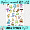 Laugh Floor Printable Stickers PNG Digital Download