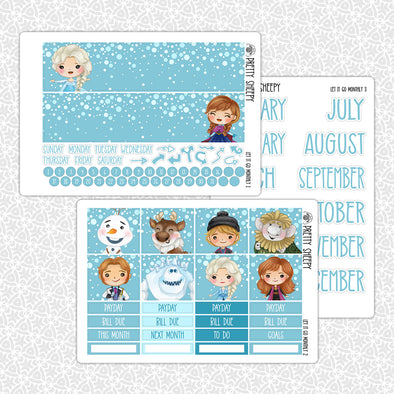 Ley it Go Monthly Kit for EC Planner | Monthly Planner Stickers