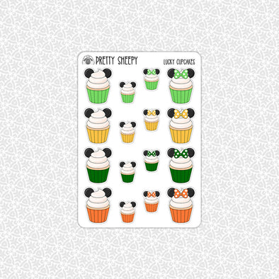 Lucky Cupcakes Stickers