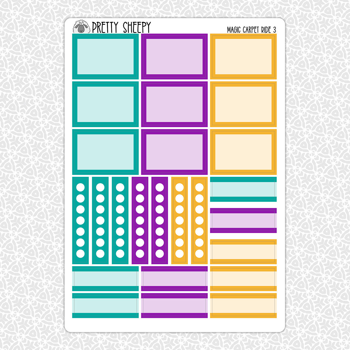 Magic Carpet Sticker Magic Carpet Ride Weekly Planner Stickers Collection – Pretty Sheepy
