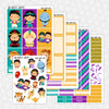 Magic Carpet Ride Printable Planner Stickers PNG Digital Download Weekly Vertical Kit
