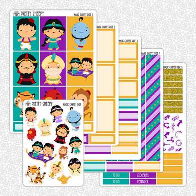Magic Carpet Ride Planner Stickers Collection