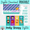 Magic Carpet Ride Printable Planner Stickers PNG Digital Download Monthly Kit