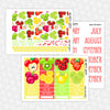 Magical Fruit Printable Planner Stickers PNG Digital Download Monthly Kit