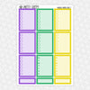 Magical Mardi Gras Weekly Planner Stickers Collection