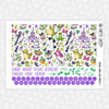 Magical Mardi Gras Monthly Kit for EC Planner | Monthly Planner Stickers