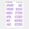 Magical Mardi Gras Monthly Kit for EC Planner | Monthly Planner Stickers