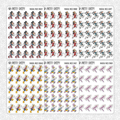 Magical Miles Running Stickers
