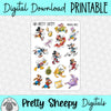 Magical Miles Printable Stickers PNG Digital Download