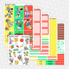 Magical Schoolhouse Printable Planner Stickers PNG Digital Download Weekly Vertical Kit