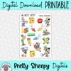 Magical Schoolhouse Printable Stickers PNG Digital Download