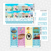Main Street USA Printable Planner Stickers PNG Digital Download Monthly Kit