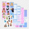 Make it Pink, Make it Blue Printable Planner Stickers PNG Digital Download Weekly Vertical Kit