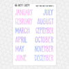 Make it Pink, Make it Blue Monthly Kit for EC Planner | Monthly Planner Stickers