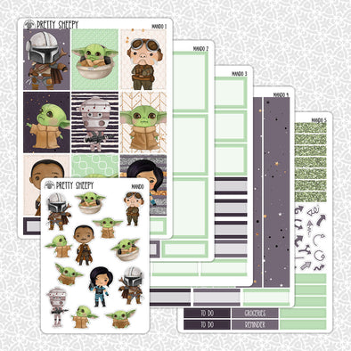 Mando Weekly Planner Stickers Collection