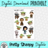 Mando Printable Stickers PNG Digital Download
