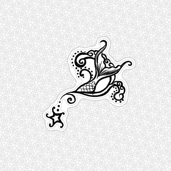 Mermaid Tattoo Easy Peel Premium Vinyl Die Cut Sticker