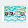 Mermazing Princesses Monthly Kit for EC Planner | Monthly Planner Stickers