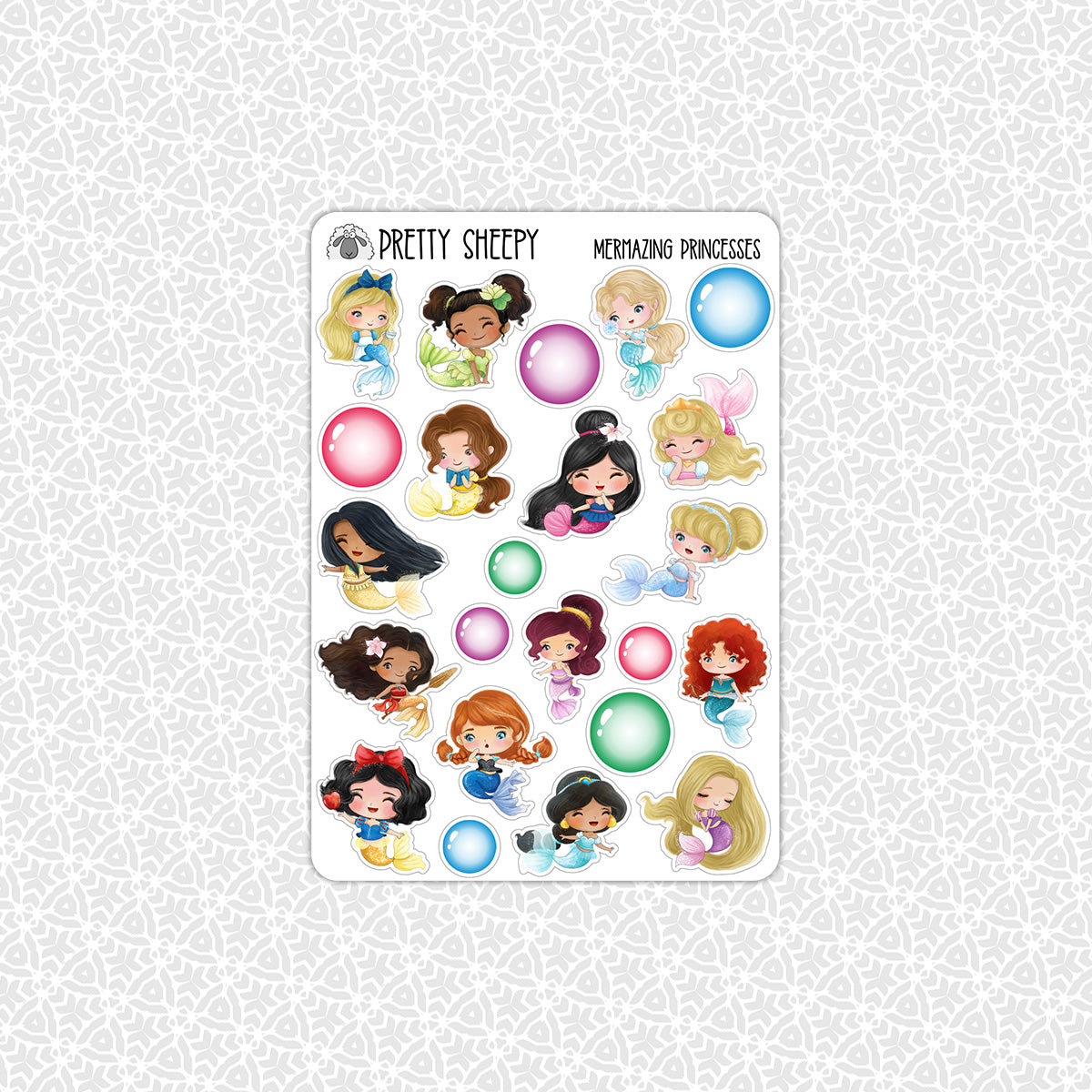 Mermazing Sticker Mermazing Princesses Weekly Planner Stickers Collection – Pretty Sheepy