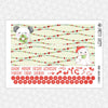 Merry Ghosts Christmas Monthly Kit for EC Planner | Monthly Planner Stickers