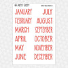 Merry Ghosts Christmas Monthly Kit for EC Planner | Monthly Planner Stickers