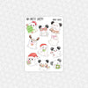 Merry Ghosts Christmas Weekly Planner Stickers Collection