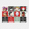 Merry Villainmas Monthly Kit for EC Planner | Monthly Planner Stickers