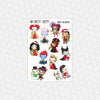 Merry Villainmas Weekly Planner Stickers Collection