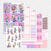 Miss Duck Printable Planner Stickers PNG Digital Download Weekly Vertical Kit