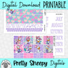 Miss Duck Printable Planner Stickers PNG Digital Download Monthly Kit