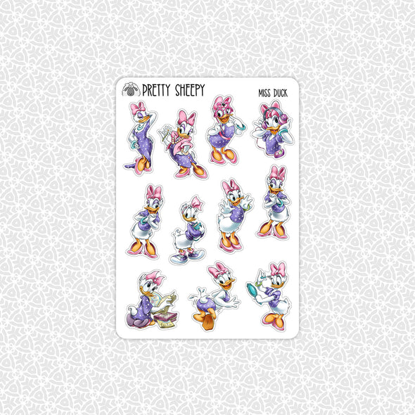 Miss Duck Stickers