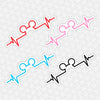 Mouse Heartbeat Easy Peel Premium Vinyl Die Cut Stickers