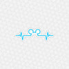 Mouse Heartbeat Easy Peel Premium Vinyl Die Cut Stickers