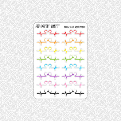 Mouse Heartbeat Stickers