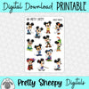 Mouse Princes Printable Stickers PNG Digital Download